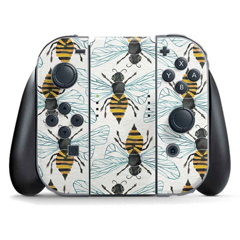 Honey Bee by Cat Coq Nintendo Switch (2017-2021) Joy-Con Controller Skin
