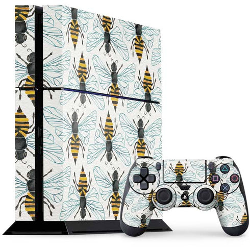 Cat Coq Honey Bee PS4 Console and Controller Bundle Skin