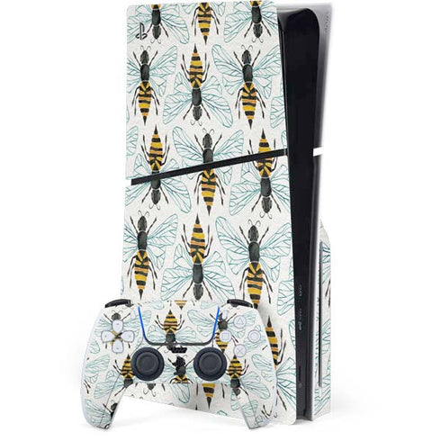 Honey Bee by Cat Coq PS5 Slim Disk Bundle Skin