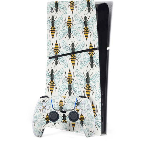 Honey Bee by Cat Coq PS5 Slim Digital Edition Console Skin