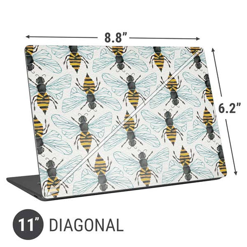 Cat Coq Honey Bee Universal Laptop 11in (8.8 x 6.2in) Skin