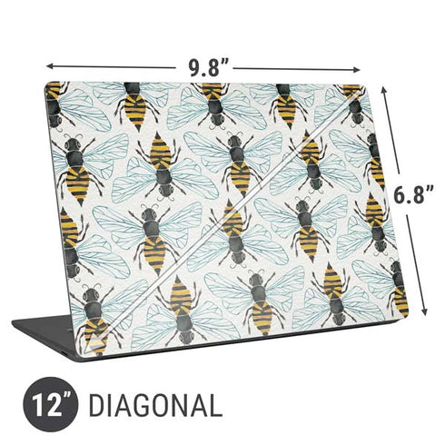 Cat Coq Honey Bee Universal Laptop 12in (9.8 x 6.8in) Skin