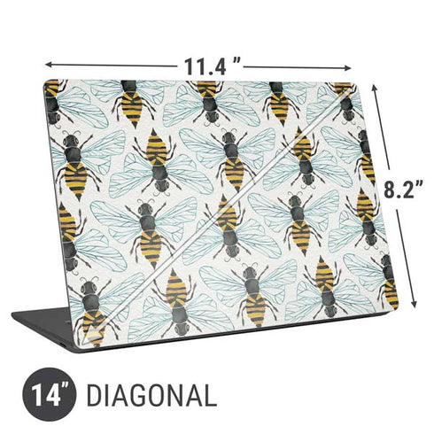 Cat Coq Honey Bee Universal Laptop 14in (11.4 x 8.2in) Skin