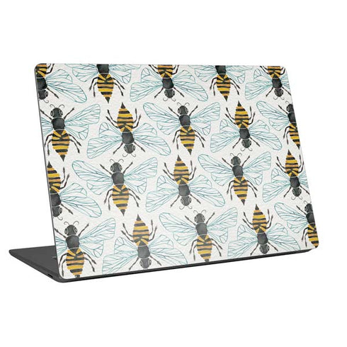 Cat Coq Honey Bee Universal Laptop 18in (14.6 x 10.6in) Skin