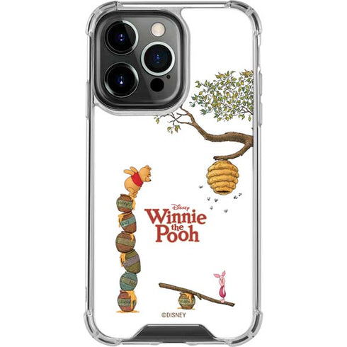 Disney Winnie the Pooh Honey Hive iPhone 14 Pro Clear Case