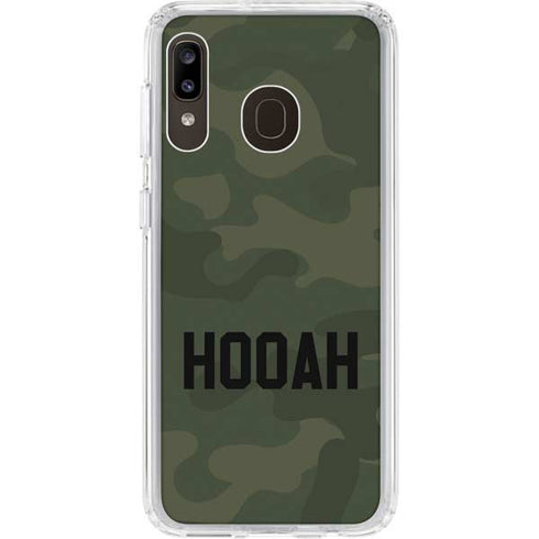 Hooah Military Galaxy A20 Clear Case