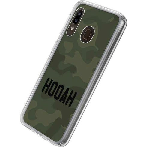 Hooah Military Galaxy A20 Clear Case