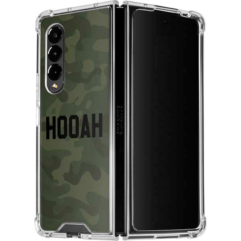 Hooah Military Galaxy Z Fold4 5G Clear Case
