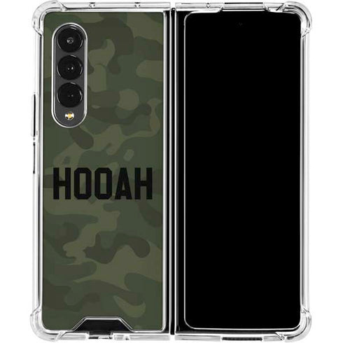 Hooah Military Galaxy Z Fold4 5G Clear Case