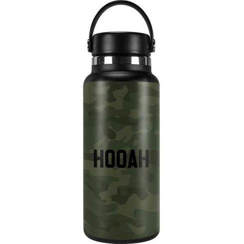 Hooah Military Hydro Flask 32oz Wide Mouth Skin