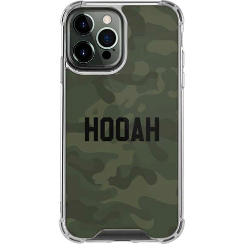 Hooah Military iPhone 13 Pro Max Clear Case