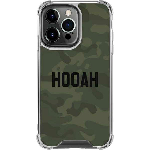 Hooah Military iPhone 14 Pro Clear Case