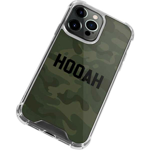 Hooah Military iPhone 14 Pro Clear Case