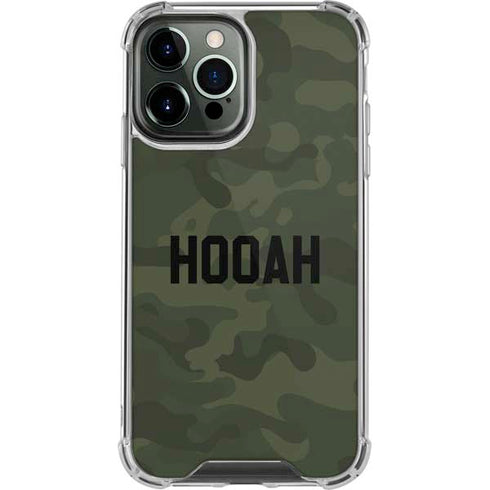 Hooah Military iPhone 14 Pro Max Clear Case