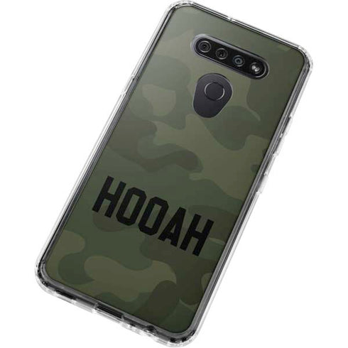 Hooah Military LG K51/Q51 Clear Case