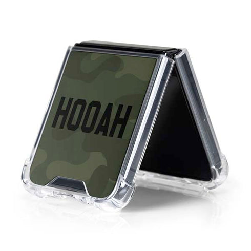 Hooah Military Galaxy Z Flip5 5G Clear Case
