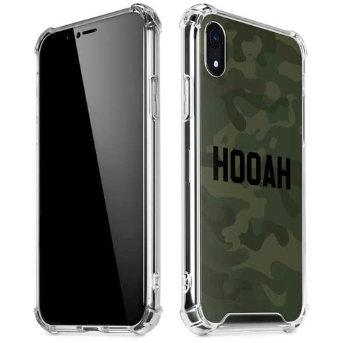 Hooah Military iPhone XR Clear Case
