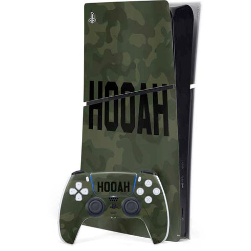 Hooah Military PS5 Slim Digital Edition Bundle Skin