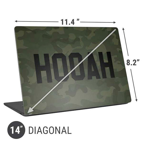 Hooah Military Universal Laptop 14in (11.4 x 8.2in) Skin