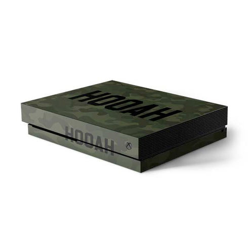 Hooah Military Xbox One X Console Skin