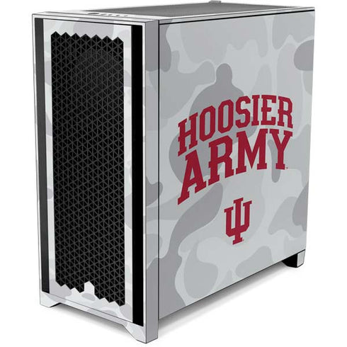 Indiana University Hoosier Army Corsair 4000D Tempered Glass Mid-Tower ATX Case Skin