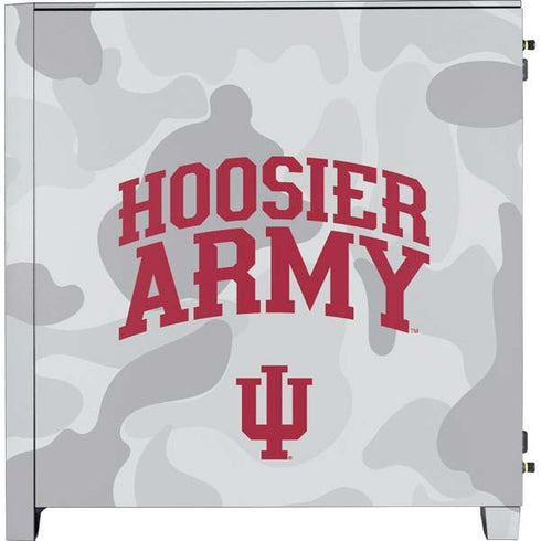 Indiana University Hoosier Army Corsair 4000D Tempered Glass Mid-Tower ATX Case Skin