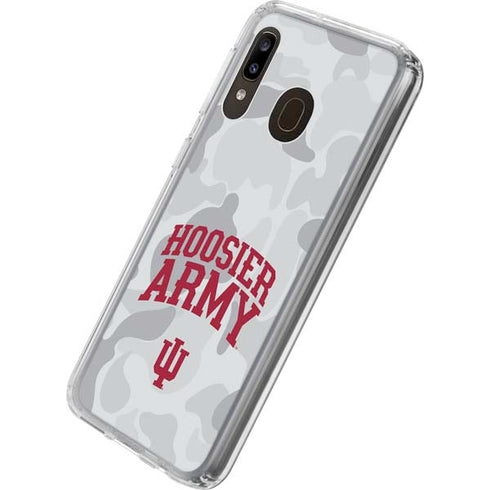 Indiana University Hoosier Army Galaxy A20 Clear Case