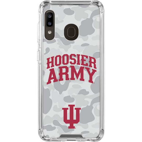 Indiana University Hoosier Army Galaxy A30 Clear Case