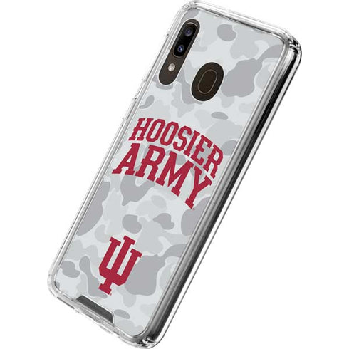 Indiana University Hoosier Army Galaxy A30 Clear Case