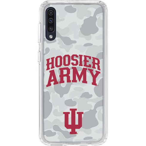 Indiana University Hoosier Army Galaxy A50 Clear Case