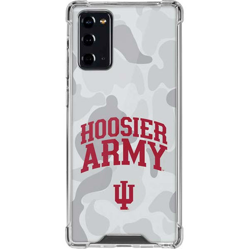 Indiana University Hoosier Army Galaxy Note20 5G Clear Case