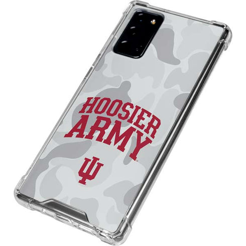 Indiana University Hoosier Army Galaxy Note20 5G Clear Case
