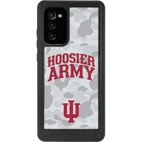 Indiana University Hoosier Army Galaxy Note20 5G Waterproof Case