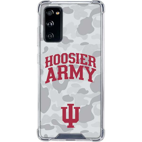 Indiana University Hoosier Army Galaxy S20 FE Clear Case