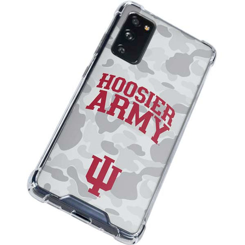 Indiana University Hoosier Army Galaxy S20 FE Clear Case