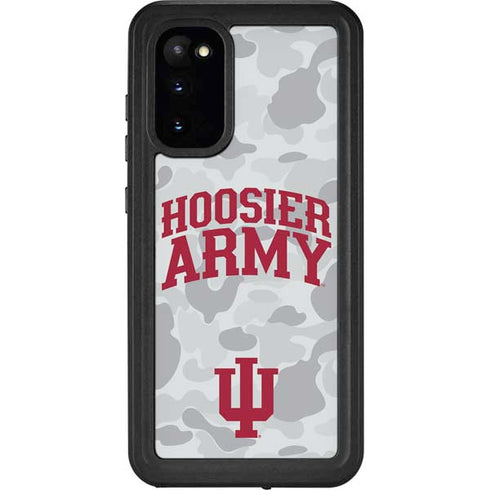 Indiana University Hoosier Army Galaxy S20 Waterproof Case