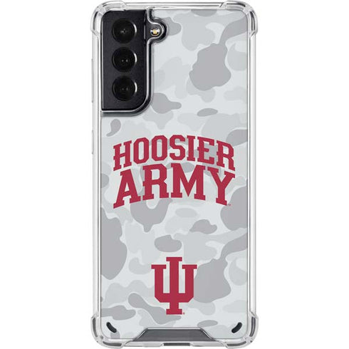 Indiana University Hoosier Army Galaxy S21 5G Clear Case