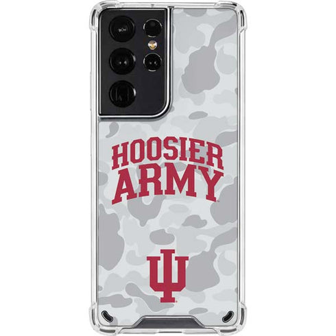 Indiana University Hoosier Army Galaxy S21 Ultra 5G Clear Case