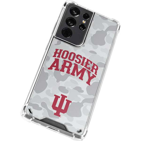 Indiana University Hoosier Army Galaxy S21 Ultra 5G Clear Case