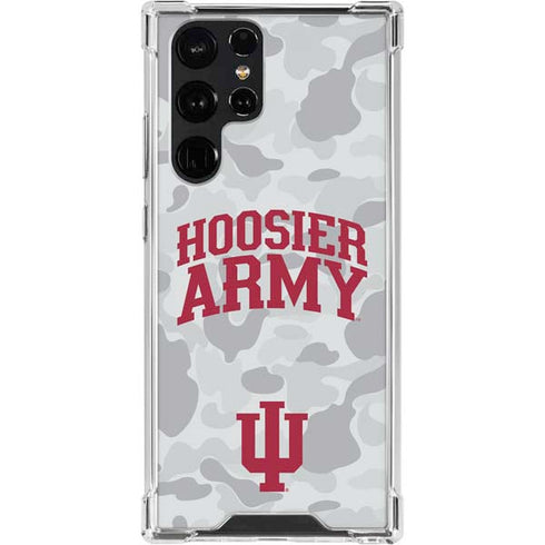 Indiana University Hoosier Army Galaxy S22 Ultra Clear Case