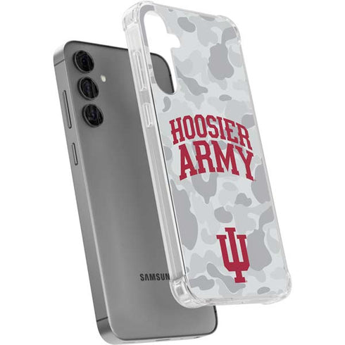 Indiana University Hoosier Army Galaxy S24 Plus Clear Case