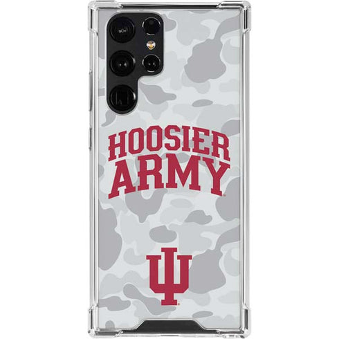 Indiana University Hoosier Army Galaxy S24 Ultra Clear Case