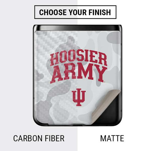 Indiana University Hoosier Army Galaxy Z Flip Skin