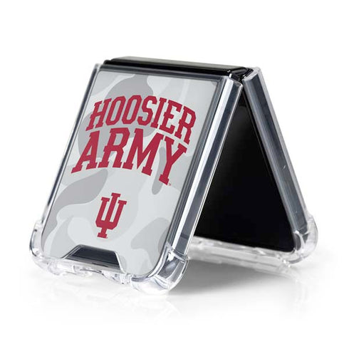 Indiana University Hoosier Army Galaxy Z Flip5 5G Clear Case