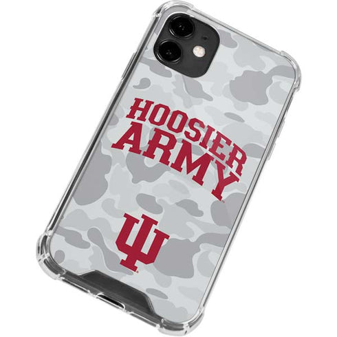 Indiana University Hoosier Army iPhone 12 Clear Case