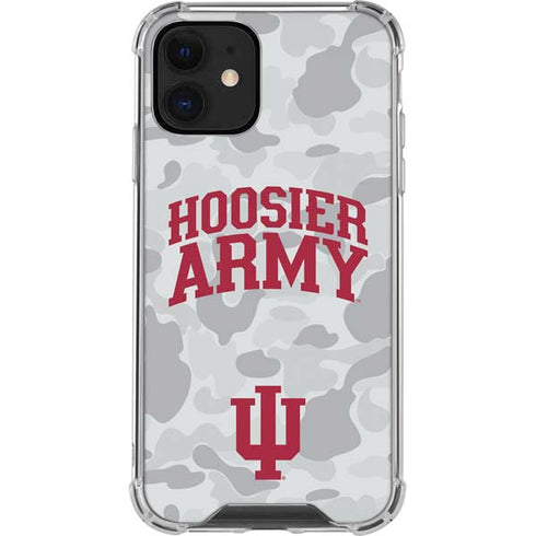 Indiana University Hoosier Army iPhone 12 Mini Clear Case