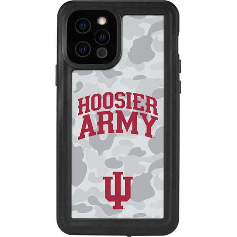 Indiana University Hoosier Army iPhone 12 Pro Waterproof Case