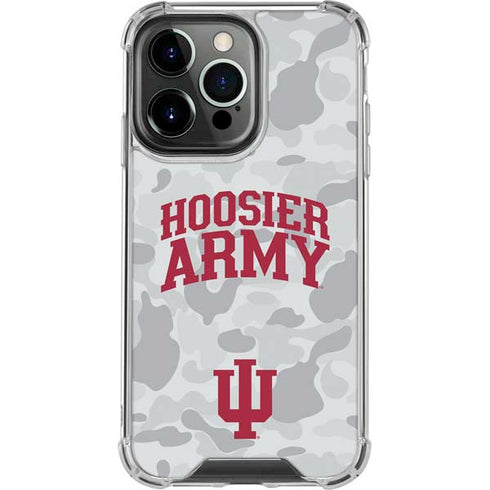 Indiana University Hoosier Army iPhone 13 Pro Clear Case