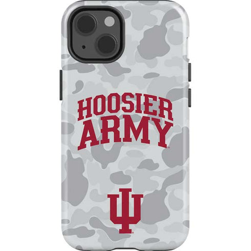 Indiana University Hoosier Army iPhone 15 Impact Case