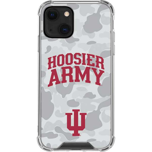 Indiana University Hoosier Army iPhone 14 Plus Clear Case